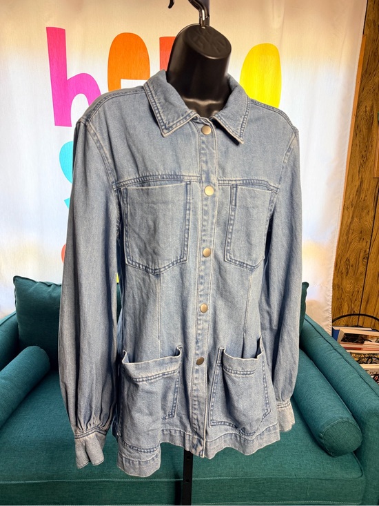 H&M Jackets & Blazers - Fabulous H&M Garden Pocket Denim Frock Jecket